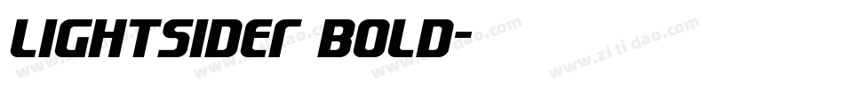 Lightsider Bold字体转换